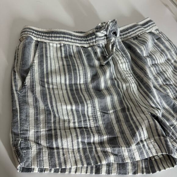 Sanctuary Women's Blue White Striped Drawstring Shorts Size Medium Coastal - Picture 3 of 10